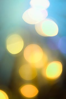 Colorful blurry lights - abstract background, bokeh overlay defocused design concept. Colour your imagination