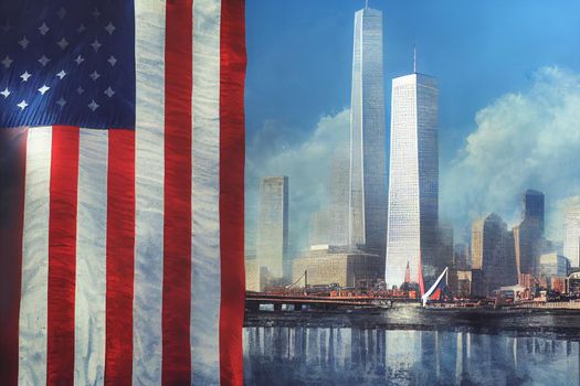 911 Patriot Day USA Background, Never Forget World Trade Centre Digital art wallpaper.
