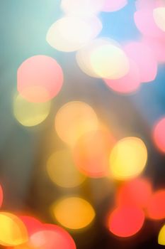 Colorful blurry lights - abstract background, bokeh overlay defocused design concept. Colour your imagination