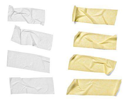 close up of an adhesive tape on white background