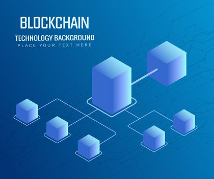 Blockchain design concept and cryptocurrency technology. Composition for the background.