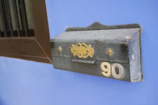 mailbox postbox letter on wall .