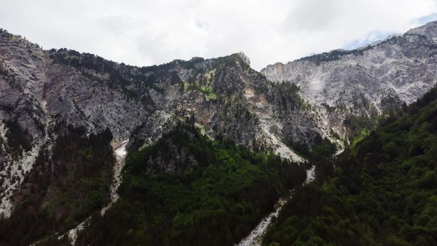 Beautiful landscape in Albania with mountains.