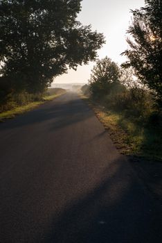 The road, which at the bend is illuminated by sunlight. It represented inspiration, God's apparitions, enlightenment