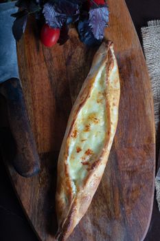 Turkish pide with cheese - Kasarli pide. High quality photo