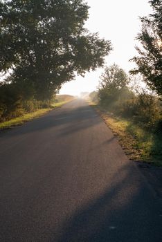 The road, which at the bend is illuminated by sunlight. It represented inspiration, God's apparitions, enlightenment