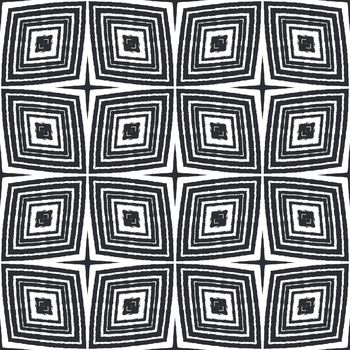 Medallion seamless pattern. Black symmetrical kaleidoscope background. Watercolor medallion seamless tile. Textile ready outstanding print, swimwear fabric, wallpaper, wrapping.