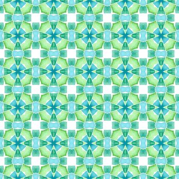 Arabesque hand drawn design. Green fresh boho chic summer design. Oriental arabesque hand drawn border. Textile ready optimal print, swimwear fabric, wallpaper, wrapping.