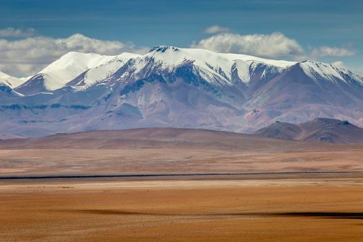 Atacama desert, volcanic arid landscape in Northern Chile, border with Bolivia, South America