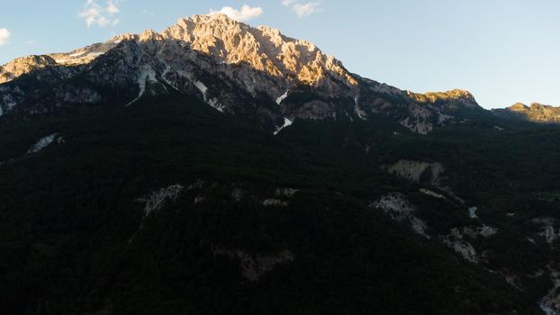 Theth National Park. Shkoder County, Albania. landscape in the central part of Albanian Alps