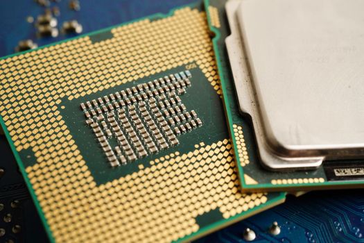 Central Processing Unit, CPU chip processor of computer mainboard, electronic technology.