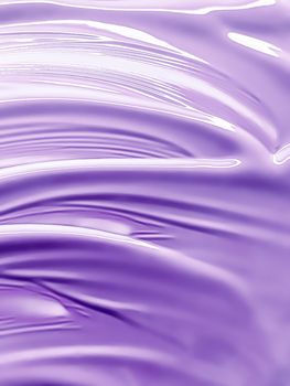 Glossy purple cosmetic texture as beauty make-up product background, cosmetics and luxury makeup brand design concept