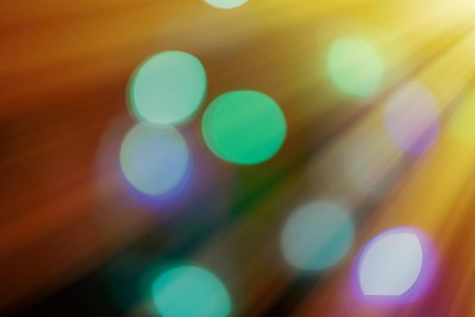 Abstract background, bokeh overlay defocused design concept - Light beams and sun flares