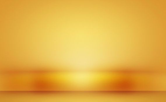 Abstract Luxury Gold yellow gradient studio wall, well use as background,layout,banner and product presentation