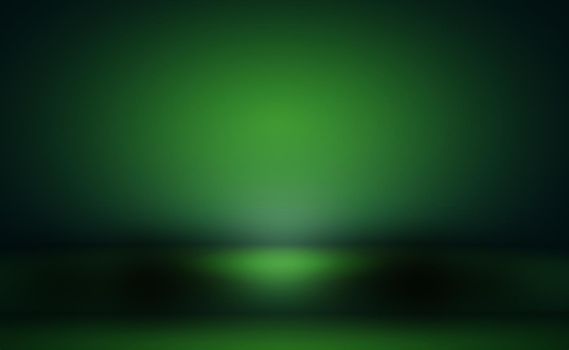 Green gradient abstract background empty room with space for your text and picture