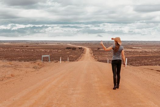 The Australian outback is harsh environment with long roads to nowhere with dried up lakes, a barren waterless landscape