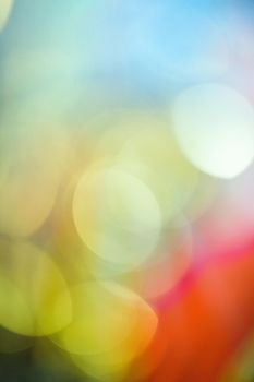 Colorful blurry lights - abstract background, bokeh overlay defocused design concept. Colour your imagination