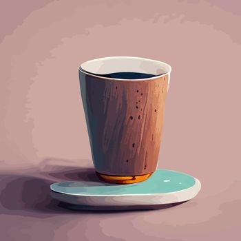 coffee cup illustration. i love coffee illustration.