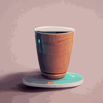 coffee cup illustration. i love coffee illustration.