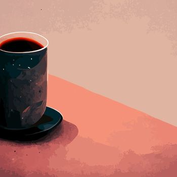 coffee cup illustration. i love coffee illustration.