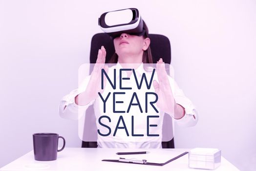 Inspiration showing sign New Year Sale, Internet Concept Final holiday season discounts price reductions Offers Oval And Square Speech Bubbles Showing Discussing Of Ideas And Strategies.