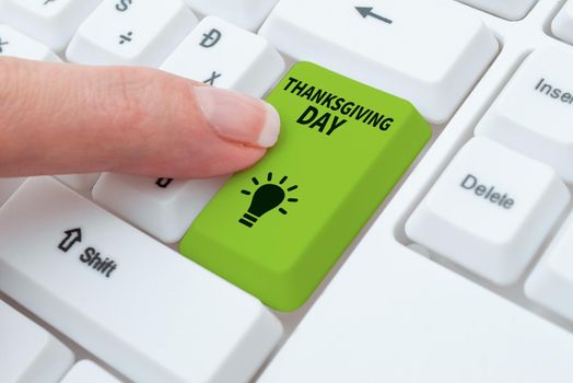 Conceptual display Thanksgiving Day, Word Written on Celebrating thankfulness gratitude November holiday Important Message Written On Note On Desk With Pencil And Rubber.