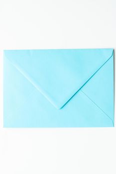 Communication, newsletter and business concept - Envelopes on marble background, message