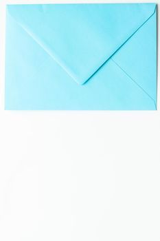 Communication, newsletter and business concept - Envelopes on marble background, message