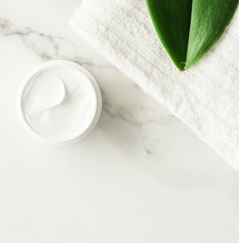 Anti-age cream products on marble, flatlay - skincare and body care, luxury spa and clean cosmetic concept. Beauty of an organic spa experience