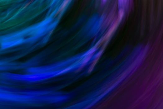 Abstraction in dark blue tones, banner background, magical mysterious waves with a gradient.