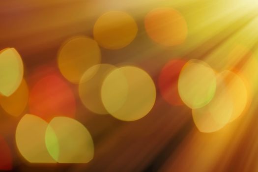 Abstract background, bokeh overlay defocused design concept - Light beams and sun flares