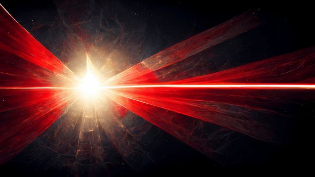 Red Light Lens flare on black background. Light Lens flare on black background. Lens flare with bright light isolated with a black background. Used for textures and materials.