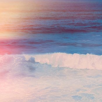 Coastal art print, holiday destination and travel concept - Dreamy ocean coast in summer