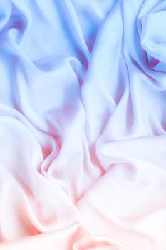 Neon soft silk waves, flatlay - elegant fabric textures, abstract backgrounds and modern pastel colours concept. Feel the sense of timeless luxury