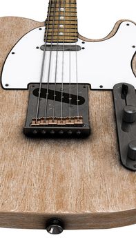 electric guitar isolated on white background 3d illustration