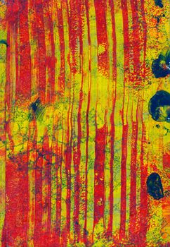 grunge structure with lines and yellow and red colors to use as a background