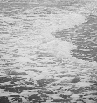 Coastal art print, monochrome and seascape concept - Atlantic ocean coast scenery, fine art