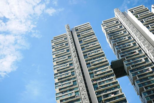 Singapore dawson 22 june 2022, low angle view of SkyVille at Dawson .