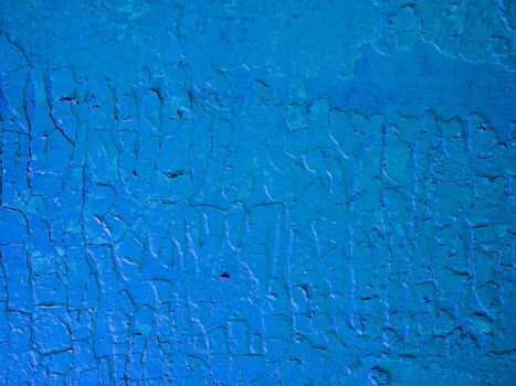 Grunge blue wall. Painted concrete wall.