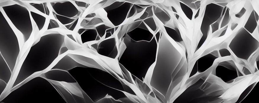 3D render abstract texture of the crystal vine work shines. Abstract background texture design, bright poster, banner