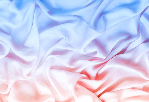 Neon soft silk waves, flatlay - elegant fabric textures, abstract backgrounds and modern pastel colours concept. Feel the sense of timeless luxury