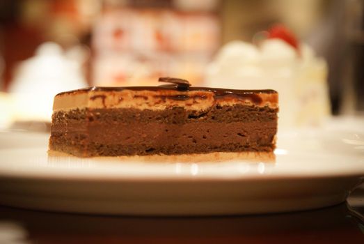 Image of chocolate cake that looks delicious. Shooting Location: Tokyo metropolitan area