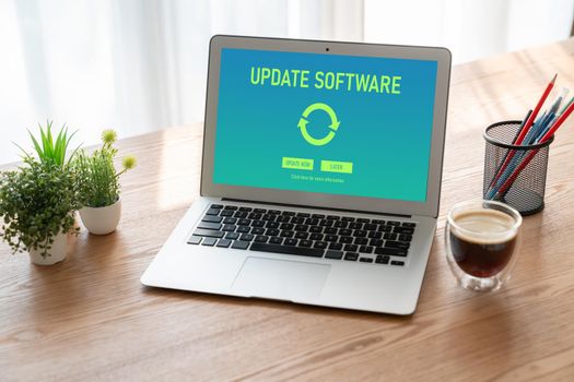 Software update on computer for modish version of device software upgrade