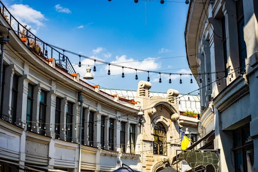 Old Tbilisi architecture in sunny day, capital city of Georgia