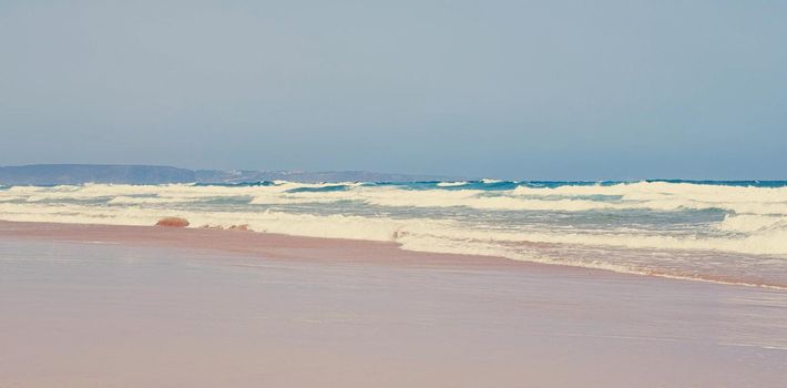 Coastal art print, holiday destination and travel concept - Atlantic ocean coast in Europe