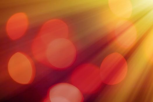 Abstract background, bokeh overlay defocused design concept - Light beams and sun flares