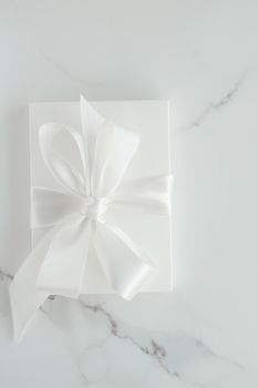 Romantic celebration, lifestyle and holiday present concept - Luxury wedding gifts on marble