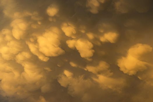 Dramatic sky with clouds as a natural sunset background