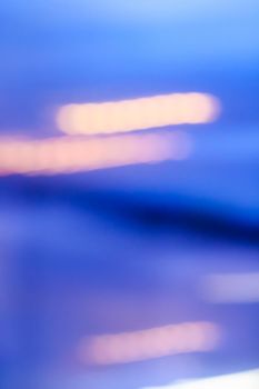 Abstract background, defocused textures and modern design concept - Evening city lights in motion