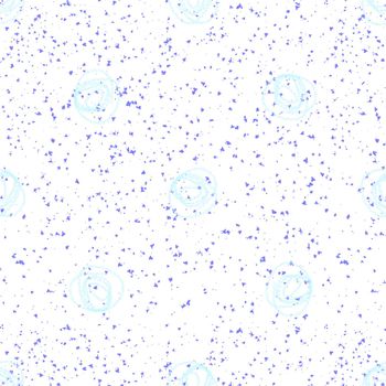 Hand Drawn Snowflakes Christmas Seamless Pattern. Subtle Flying Snow Flakes on chalk snowflakes Background. Alive chalk handdrawn snow overlay. Superb holiday season decoration.